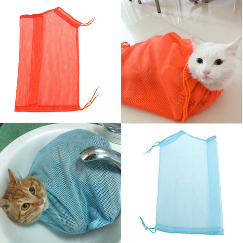 Cat Anti-Scratch Mesh Bathing Bag