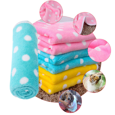 Soft Velvet Puppy Bath Towel